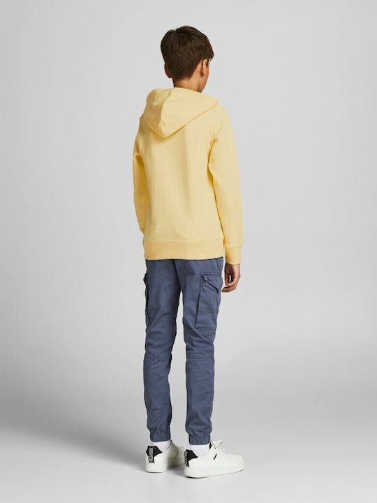 Jack & Jones Kids Sweatshirt with Hood and Pocket Yellow