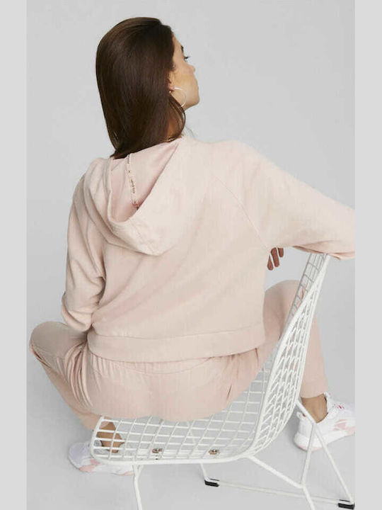 PUMA Modern Sports Pink Hooded Cardigan