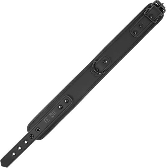 Fetish Submissive Collar With Leash Halsband in Schwarz Farbe