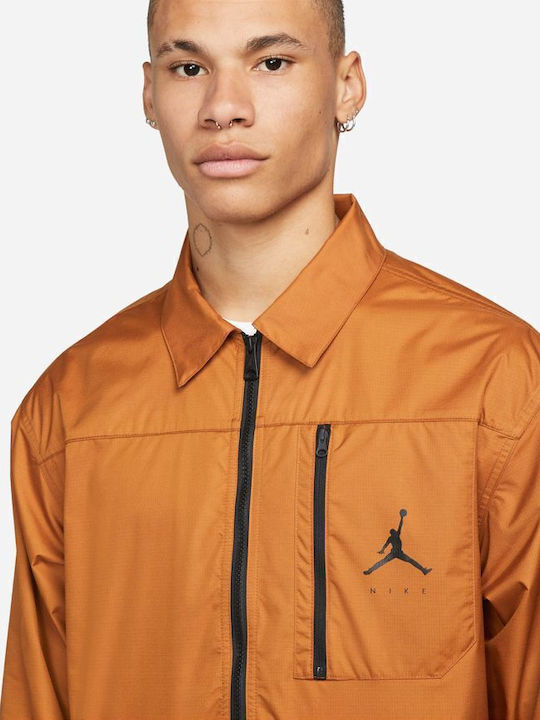 Jumpman Statement Χειμωνιάτικο Μπουφάν Αντιανεμικό Πορτοκαλί