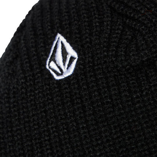 Full Stone Beanie Beanie with Rib Knit in Black color