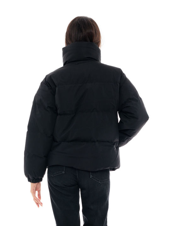 Splendid Women's Short Puffer Jacket for Winter Black