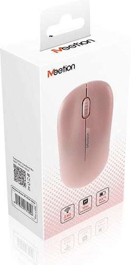 Meetion MT-R545 Безжичен Мишка Розов