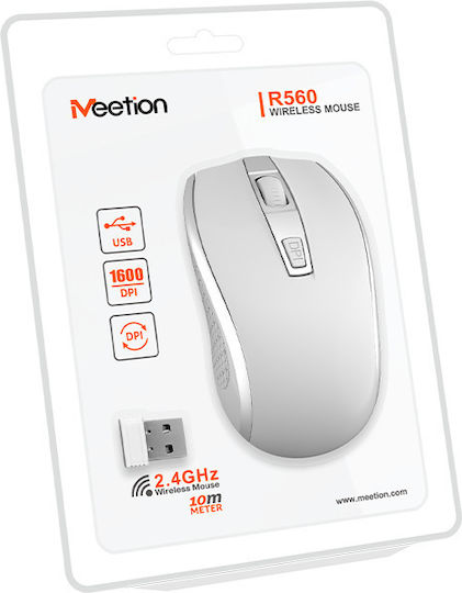 Meetion MT-R560 Безжичен Мишка Бял