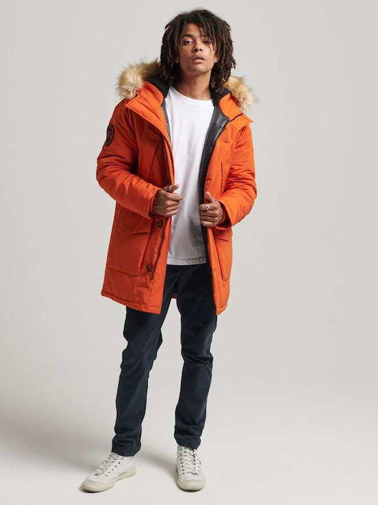D1 Vintage Everest Winter Jacket Parka Orange