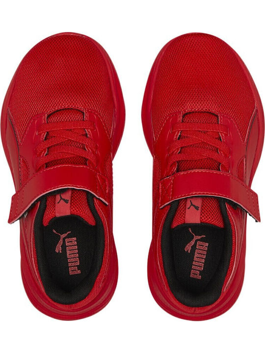Transport Ac Kids Sports Shoes Running with Hoop & Loop Closure Red