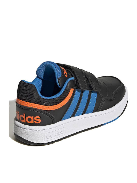 Hoops 3.0 Cf Kids Sneakers with Hoop & Loop Closure Black