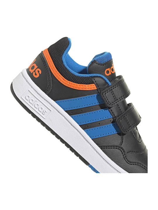 Hoops 3.0 Cf Kids Sneakers with Hoop & Loop Closure Black