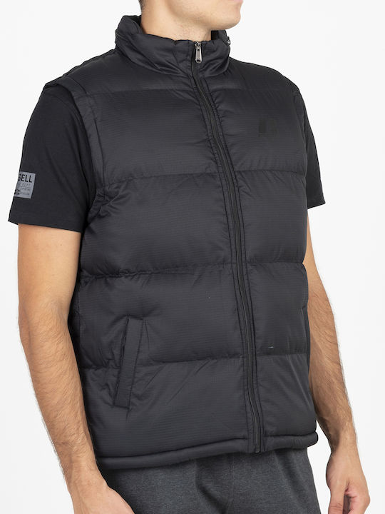 Ärmellos Jacke Puffer Schwarz