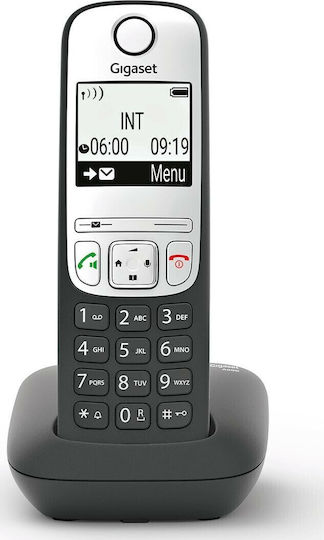 Gigaset A690 Telefon fără fir cu Meniu în Limba Greacă Negru