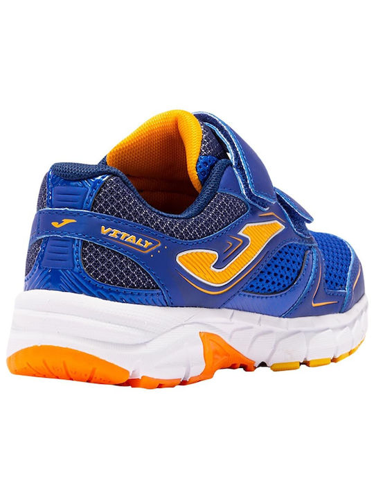 Joma Αthletische Kinderschuhe Laufen Vitaly Jr mit Klettverschluss Blau