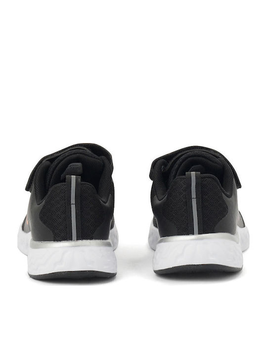 Kinder Sportschuhe Laufen mit Bügel- und Schleifenverschluss Schwarz