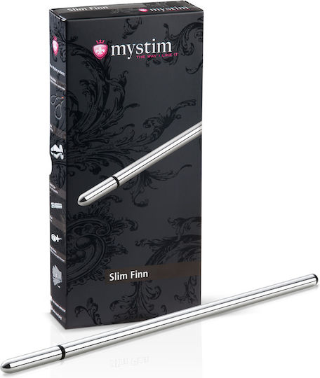 Mystim Slim Finn Expander in Silver Color