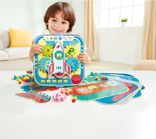 Hape Παιχνίδι Κατασκευών Ξύλινo Early Explorer για Παιδιά 3+ Ετών