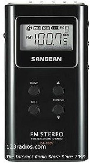 Sangean DT-120 Ραδιοφωνάκι Μπαταρίας Μαύρο