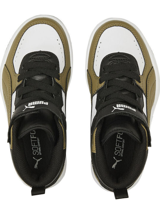 Rebound JOY Kids Sneakers High with Scratch Khaki