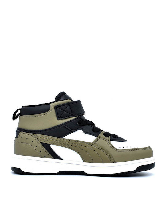 Rebound JOY Kids Sneakers High with Scratch Khaki