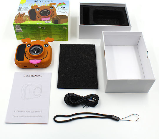 Lamtech Kid Camera Action Camera Full HD (1080p) with Screen 2" Orange