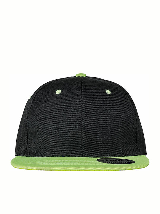 Snapback Cap Black / Lime