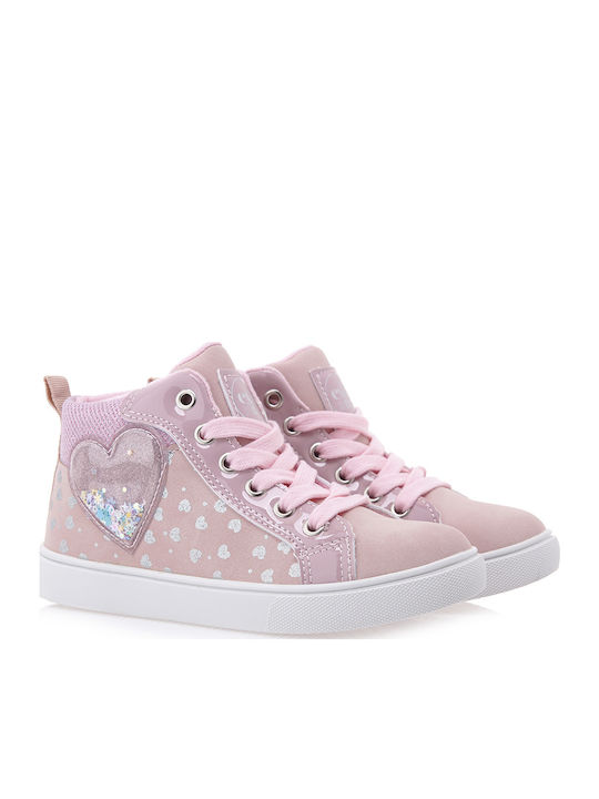 Παιδικά Sneakers High Ροζ