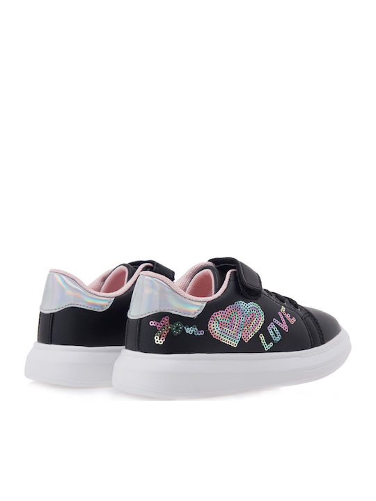 Παιδικά Sneakers με Σκρατς Μαύρα