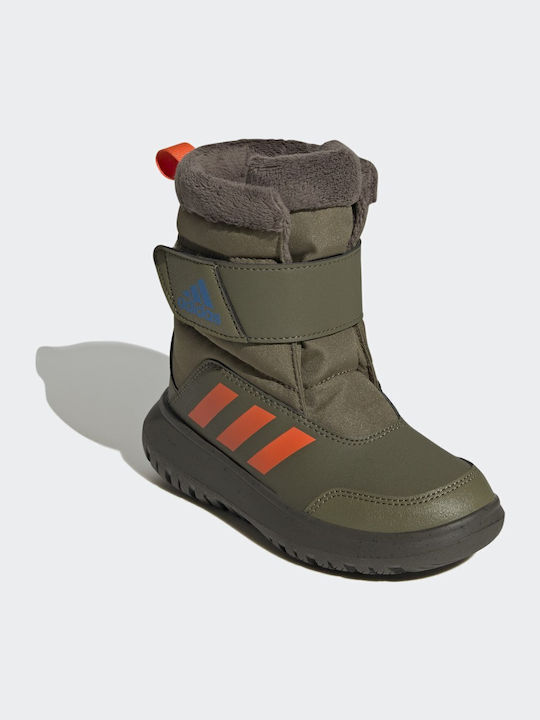 Winterplay Kids Snow Boots with Velcro Khaki