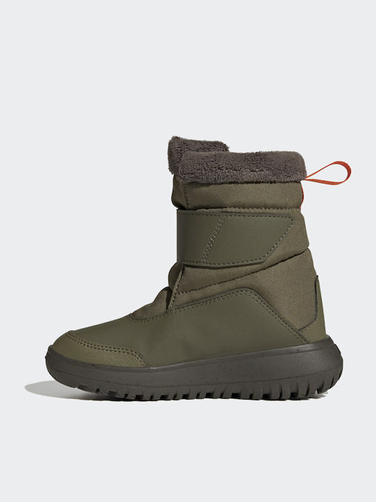 Winterplay Kids Snow Boots with Velcro Khaki