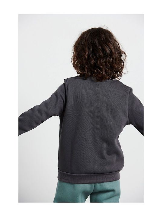 Fleece Επένδυση Παιδικό Φούτερ Γκρι