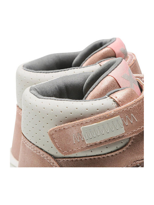 Kinder Sneakers Hoch mit Klettverschluss Rosa