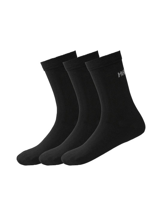 Helly Hansen Herren Einfarbige Socken Schwarz 3Pack