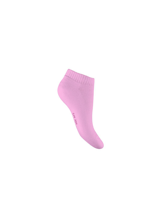 Walk Damen Einfarbige Socken Rosa 1Pack