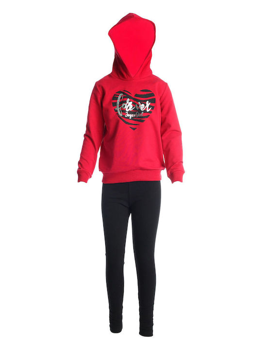 Joyce Kids Sweatshirt with Hood Red