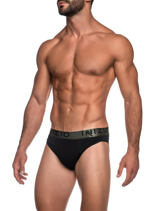 Men's Slip Black / Khaki