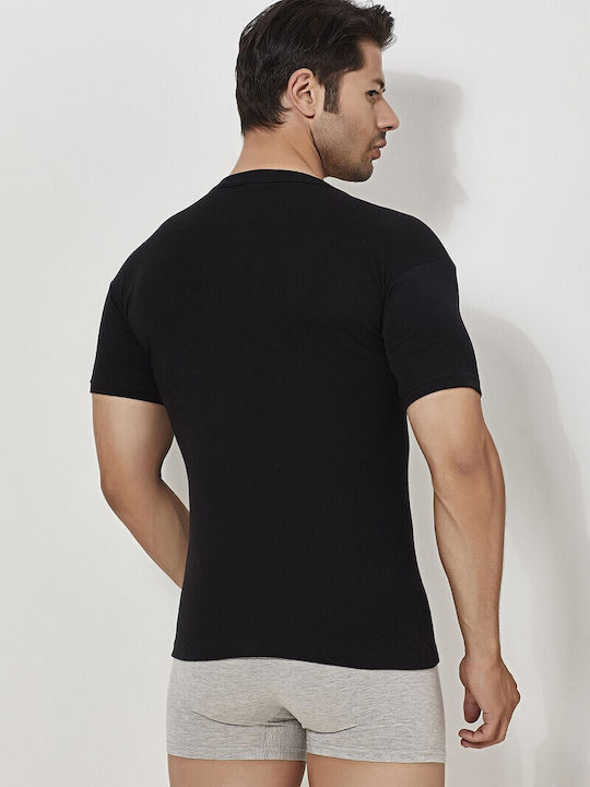 Herren Unterhemden in Schwarz Farbe 1Packung