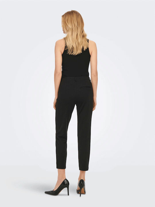 Only Women's Fabric Trousers in Slim Fit Black