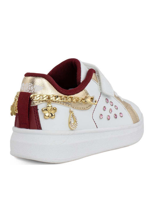 Gioiello Kids Sneakers with Scratch White