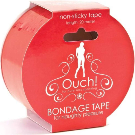Shots Ouch Bondage Tape Strapping Tape in Red Color