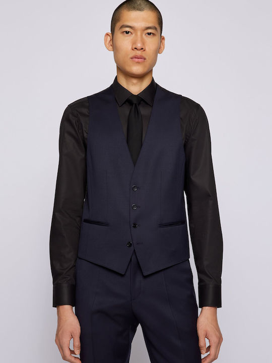Men's Summer Suit Jacket Slim Fit Navy Blue