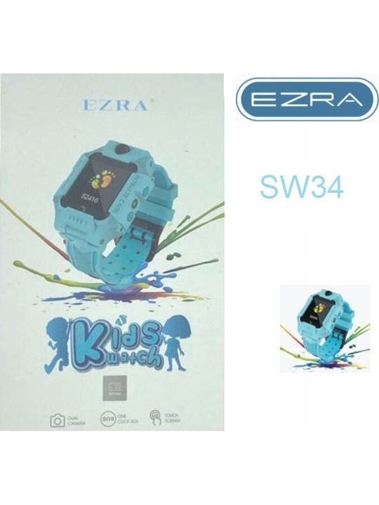 Ezra Παιδικό Smartwatch με Κάμερα Γαλάζιο