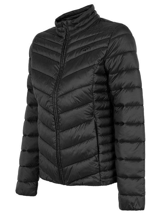 Scurtă Jachetă de femei Puffer Negru