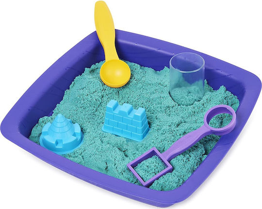 Spin Master Sand Construction Toy Kinetic Sand Sparkle Sandcastle Set Green for Children 3++ Years