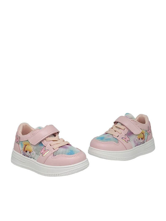 Παιδικά Sneakers με Σκρατς Ροζ