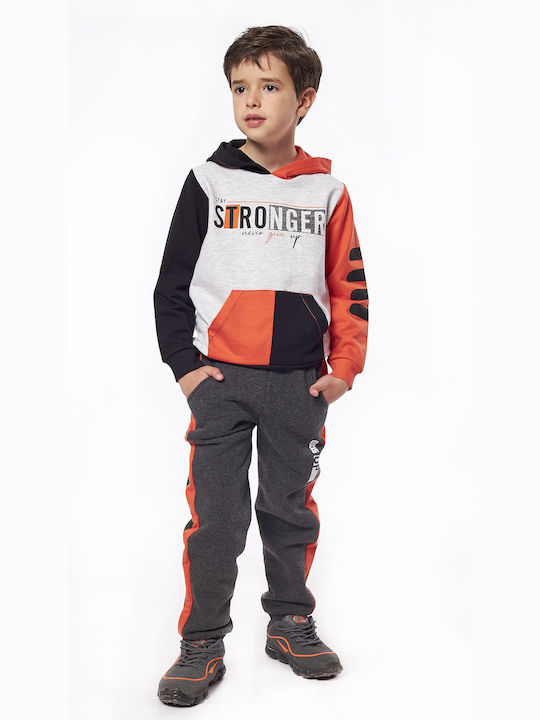 Hashtag Kids Sweatpants Set Gray 2pcs