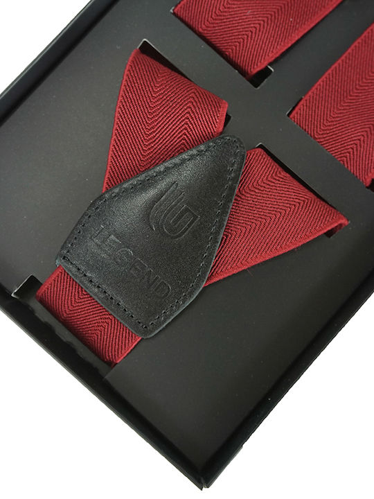 41 Suspenders Monochrome Burgundy
