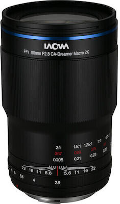 Laowa Full Frame Camera Lens 90mm F/2.8 Ultra Macro APO Macro / Telephoto for Canon RF Mount Black