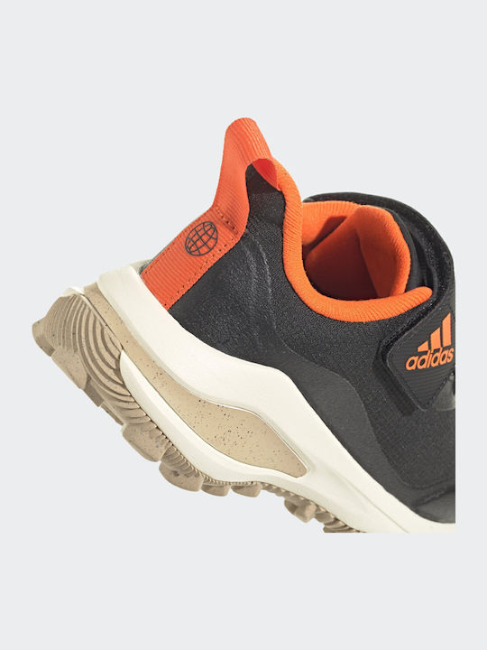 Fortarun FortaRun Atr Lo El K Waterproof Kids Sports Shoes Running with Hoop & Loop Closure Core Black / Impact Orange / Cream White