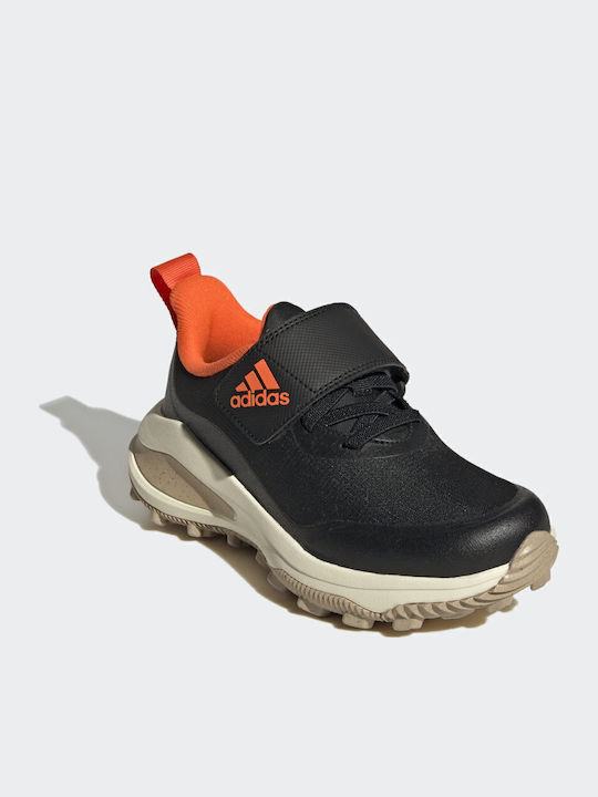 Fortarun FortaRun Atr Lo El K Waterproof Kids Sports Shoes Running with Hoop & Loop Closure Core Black / Impact Orange / Cream White