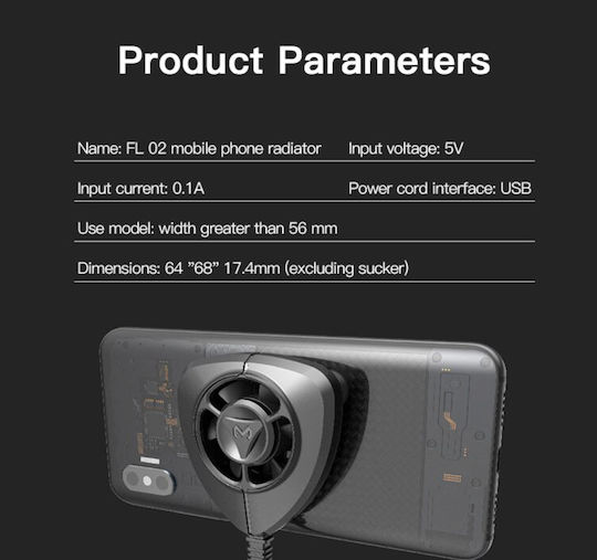 Mobile Phone Cooler FL02Black
