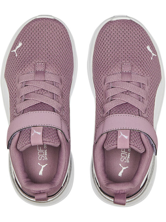 Anzarun Kinder Sportschuhe Laufen mit Bügel- und Schleifenverschluss Rosa