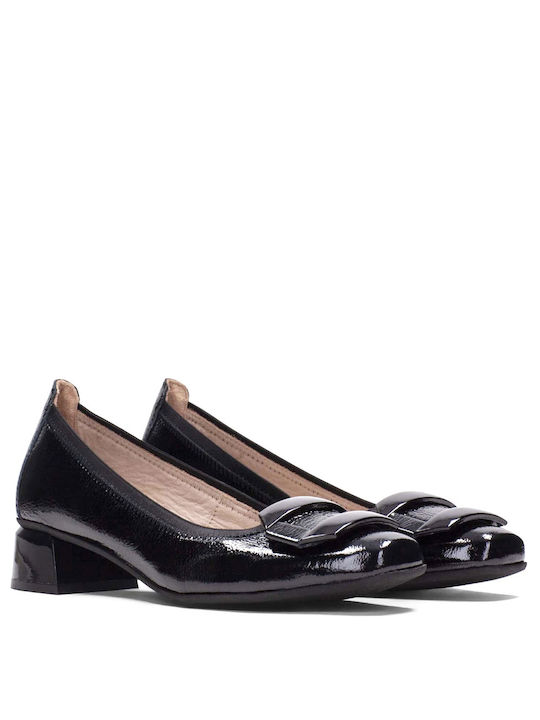 Hispanitas Patent Leather Black Heels Salma